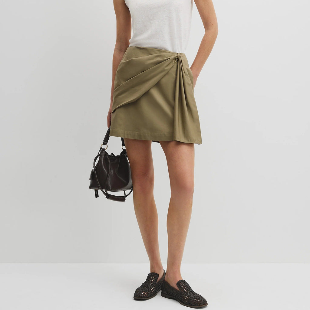 Bow Drape Skirt
