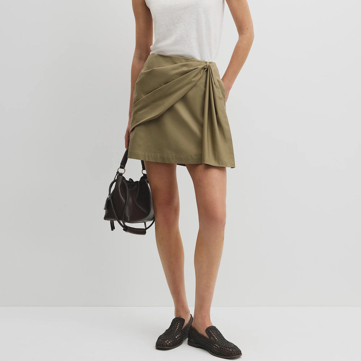 Bow Drape Skirt