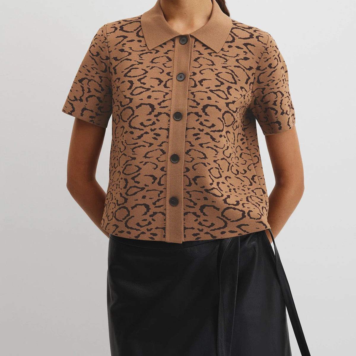 Jacquard Knit Shirt