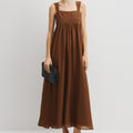Scoop Neck Empire Line Maxi Dress