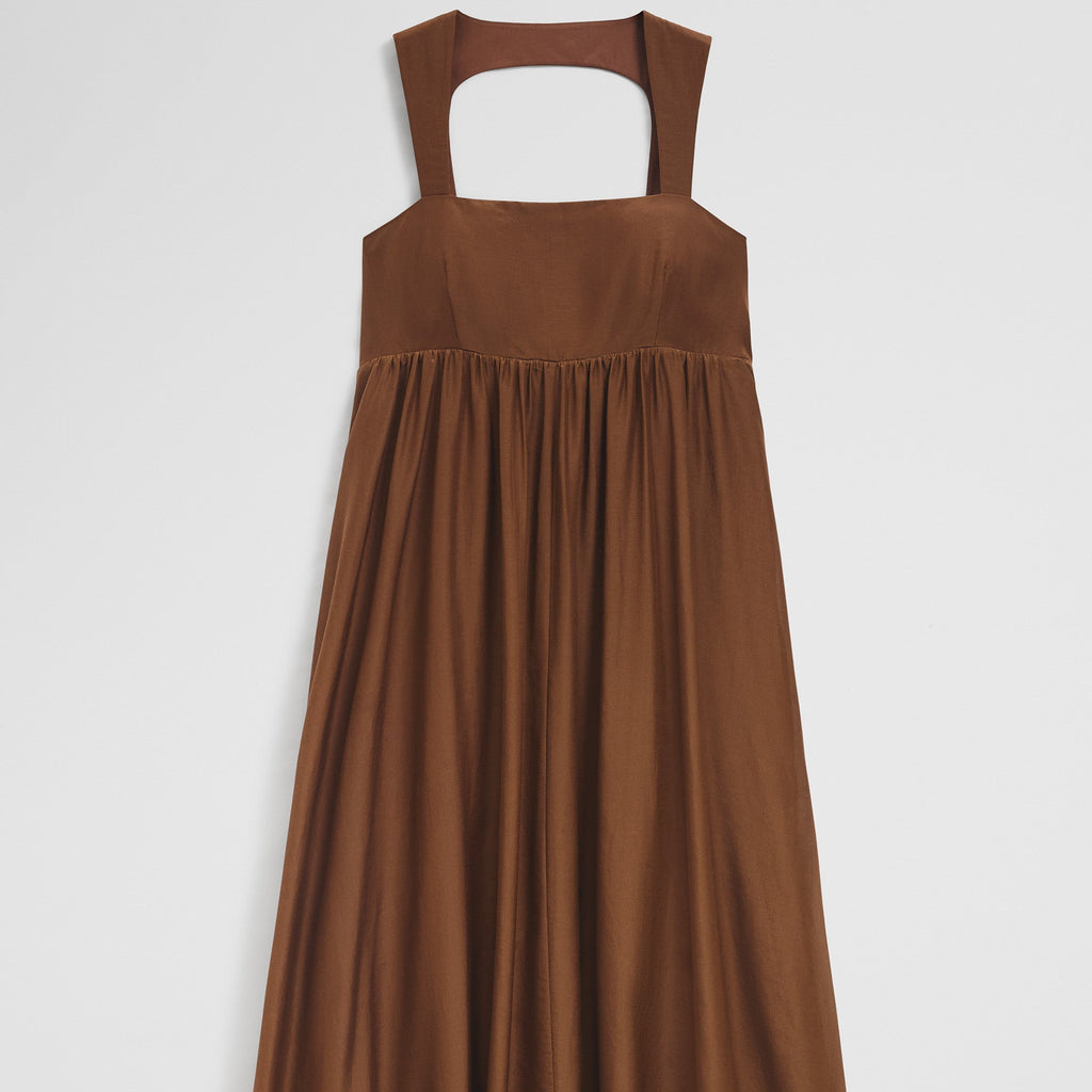 Scoop Neck Empire Line Maxi Dress